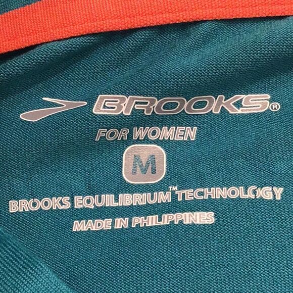 Brooks Teal Blue Dash Equilibrium Tech Thumbhole Performance Running Pullover - Picture 14 of 15